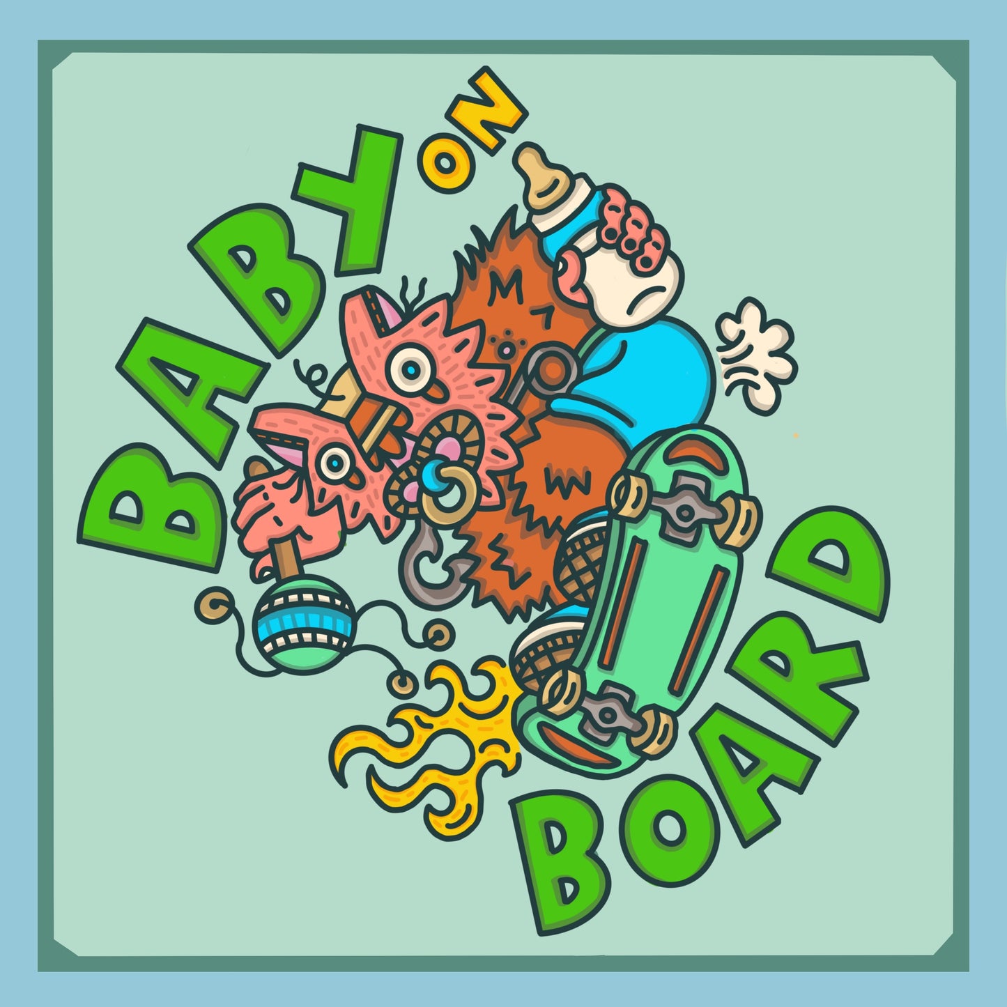 Baby on board sticker